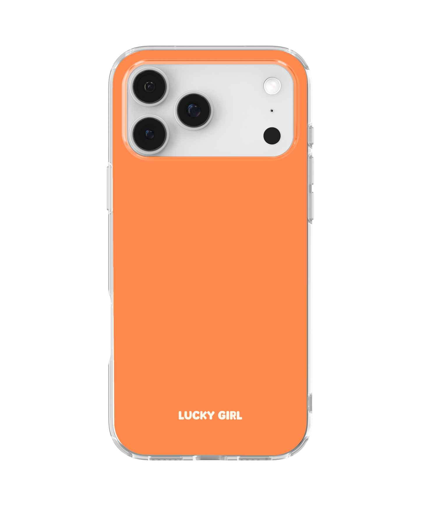 Tangerine Solids Clear Case Insert