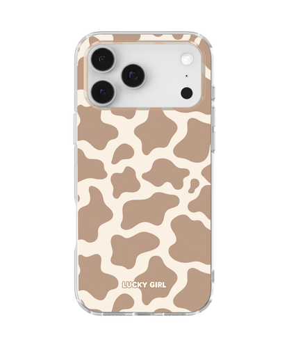 Chestnut Cow Print Clear Case Insert