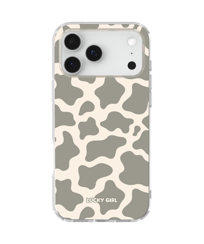 River Rock Cow Print Clear Case Insert