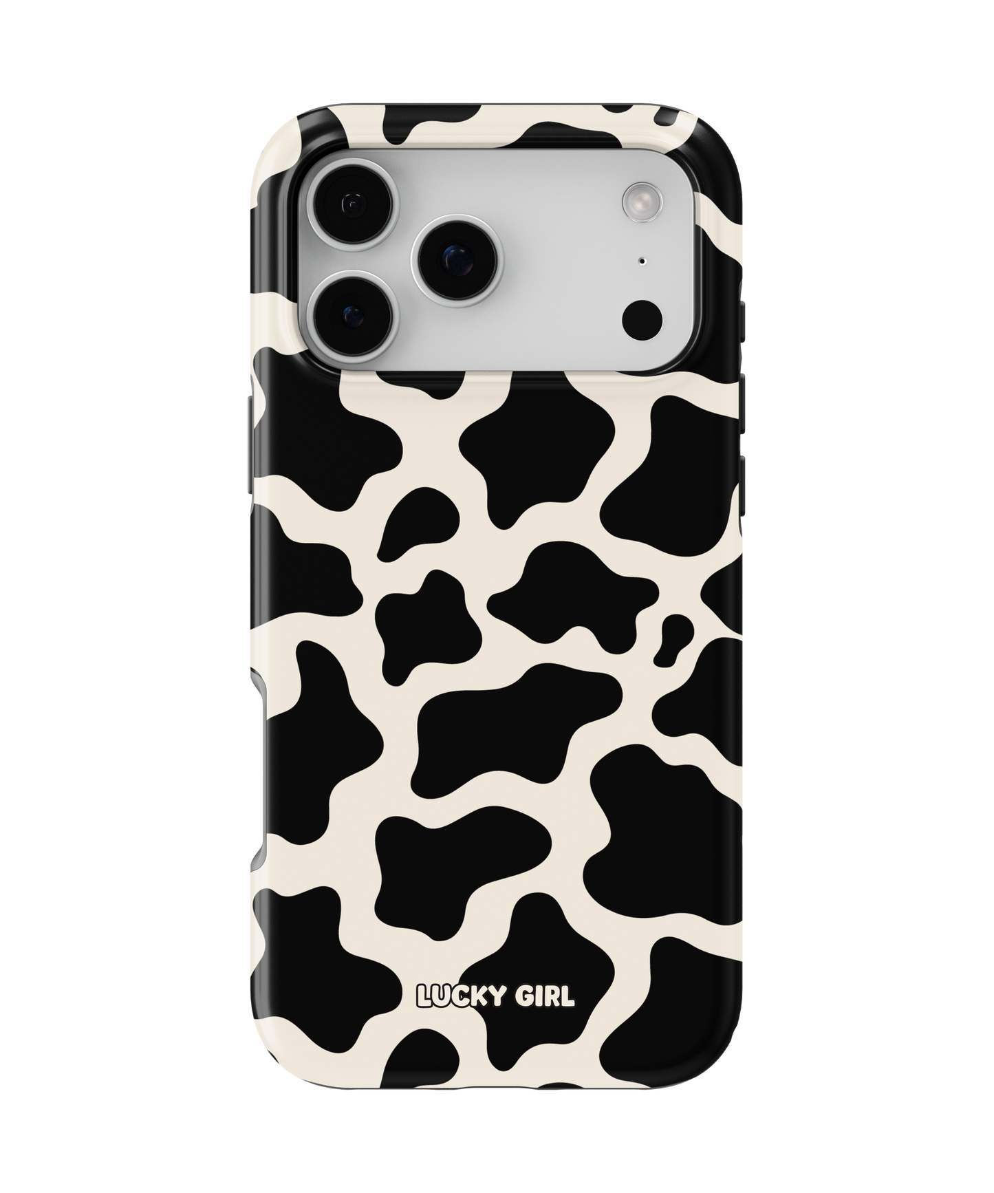 Onyx Cow Print Phone Case