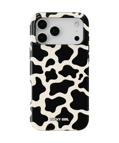 Onyx Cow Print Phone Case