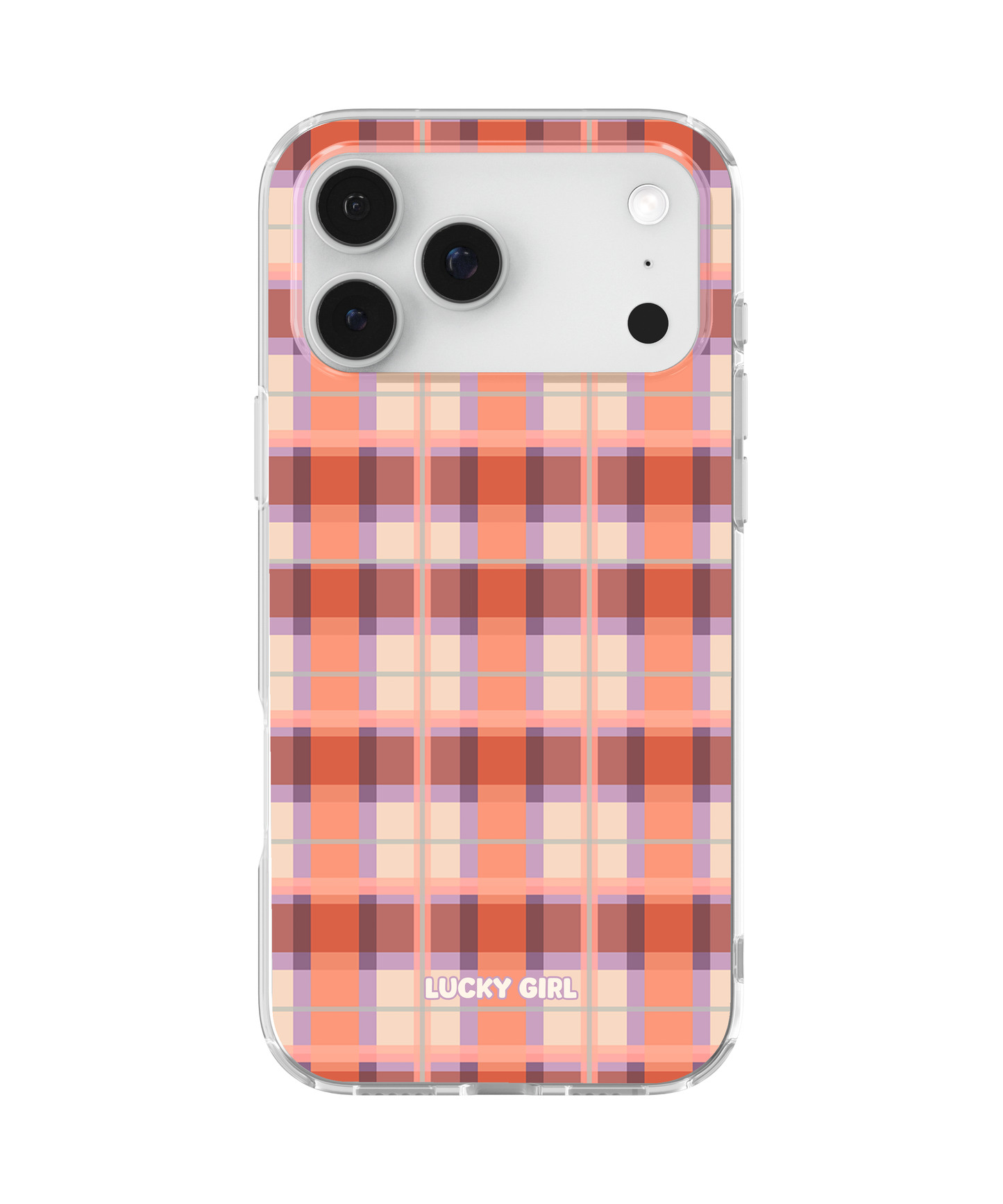 Jelly Bean Plaid Clear Case Insert