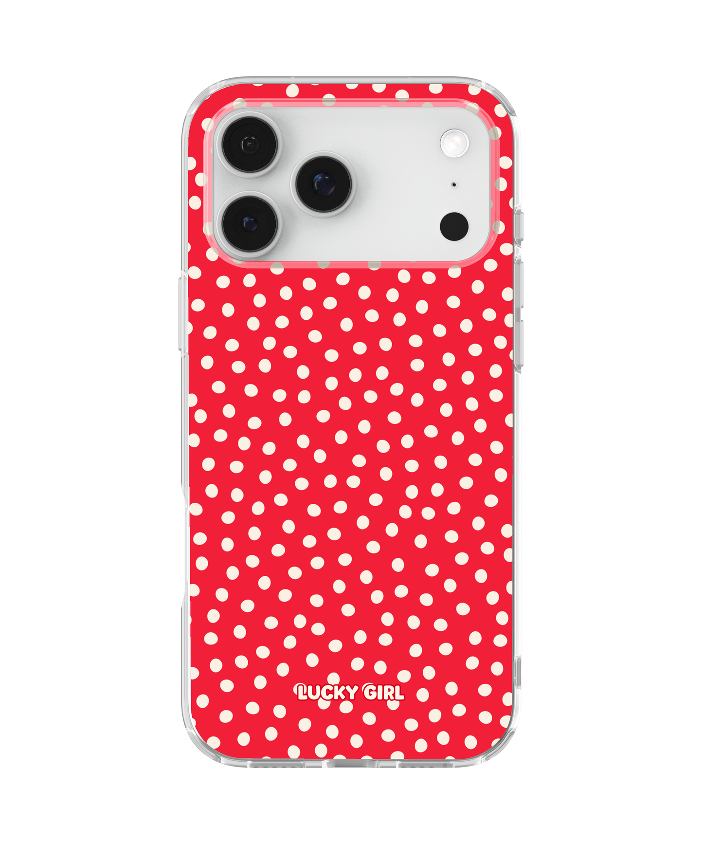 Vermillion Dots Clear Case Insert