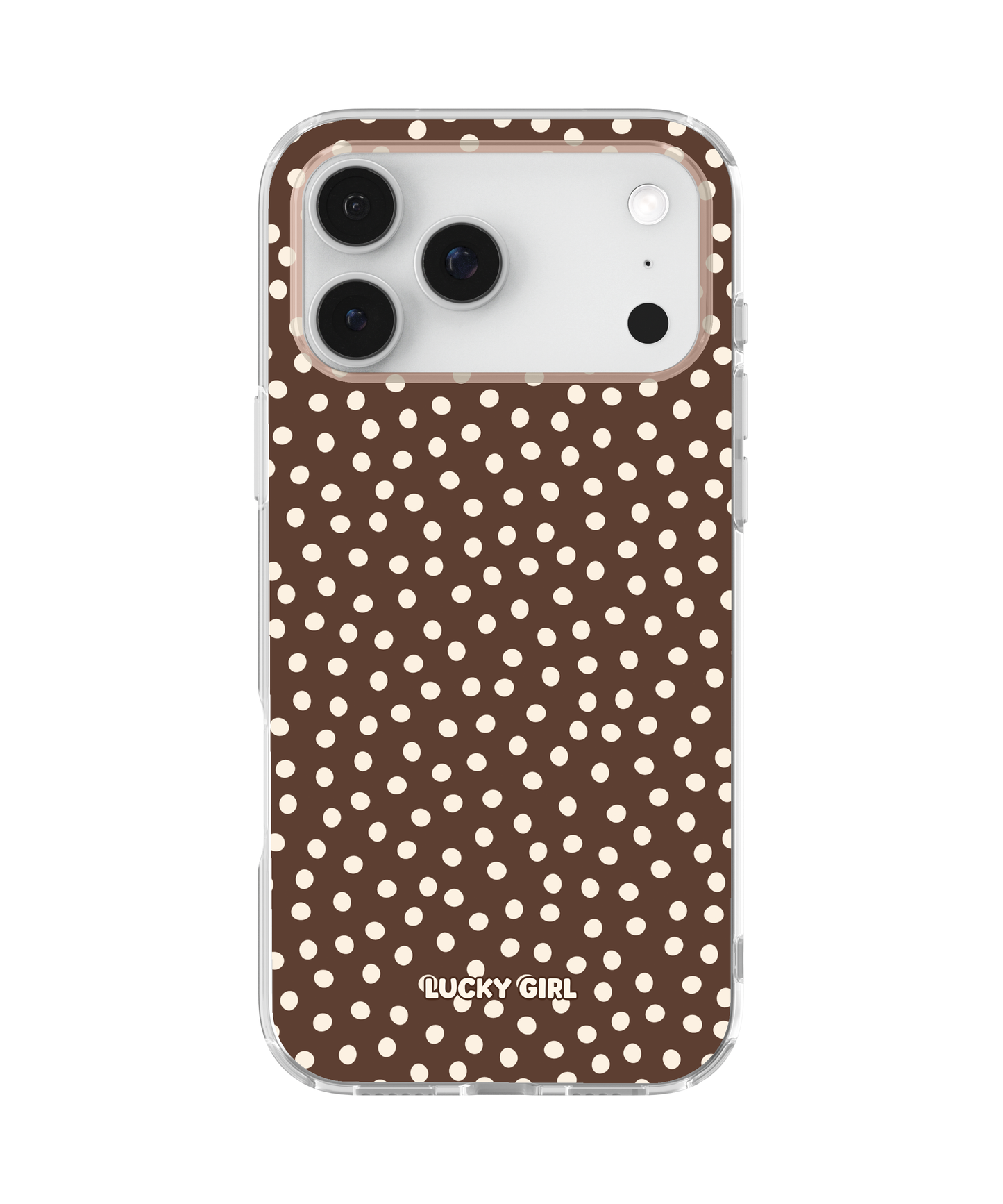 Espresso Dots Clear Case Insert