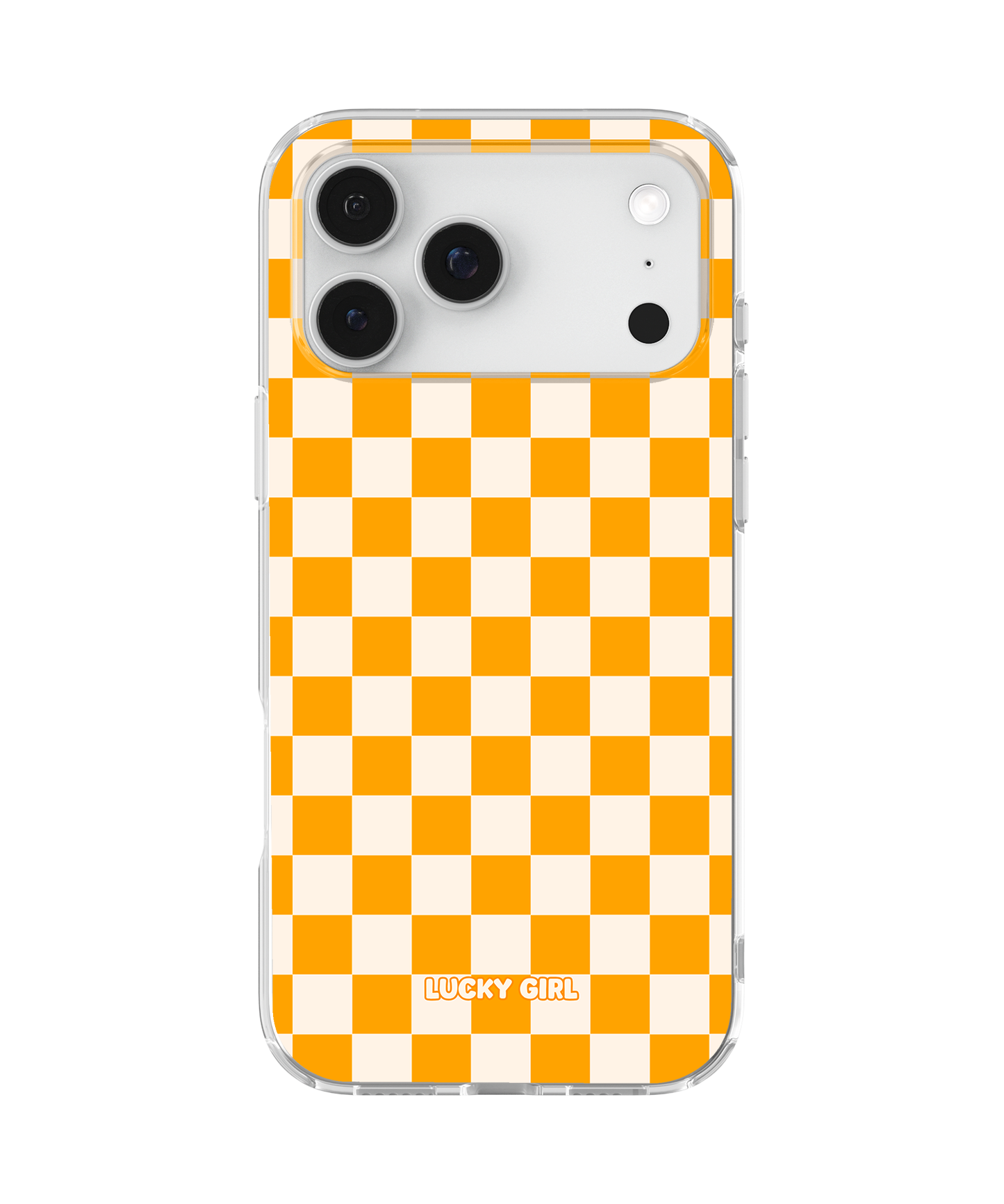 Creamsicle Checkers II Clear Case Insert
