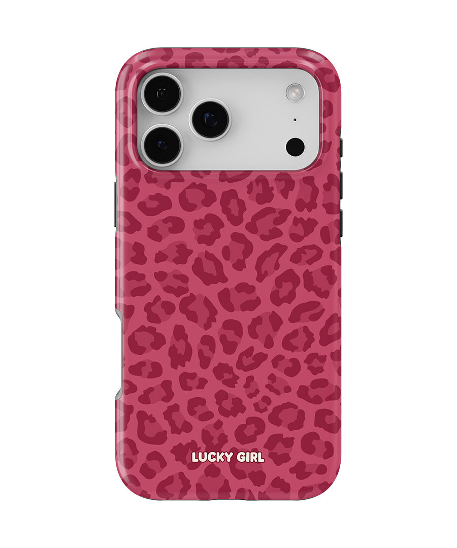 Black Cherry Leopard Phone Case