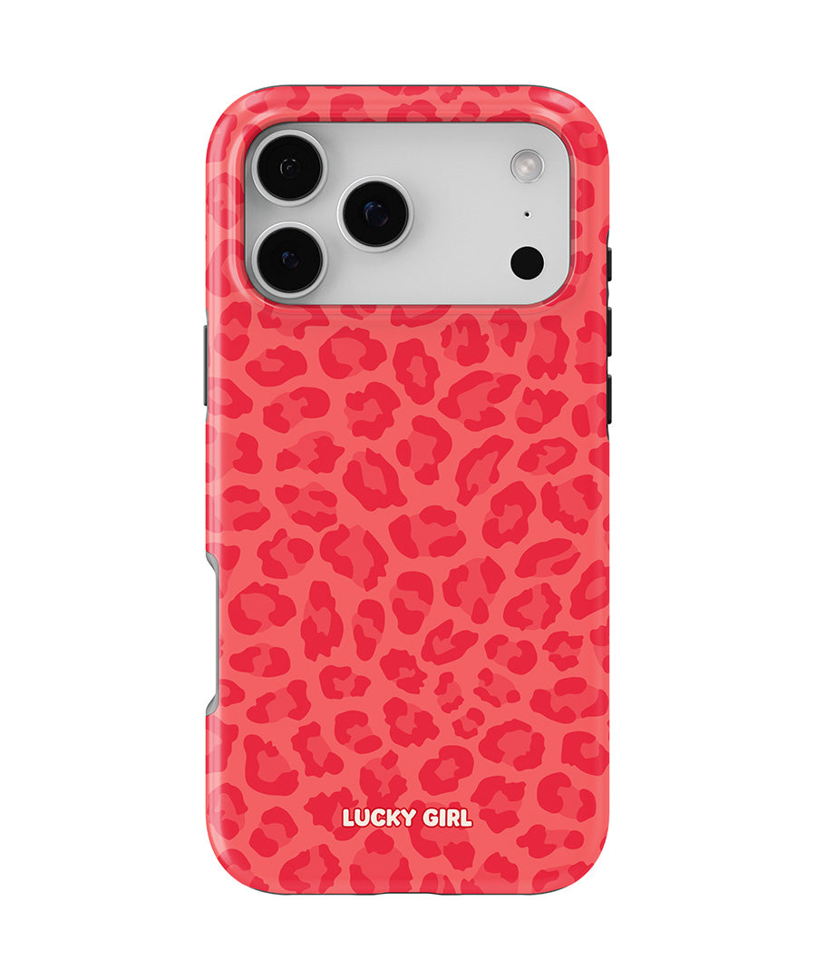 Vermillion Leopard Phone Case