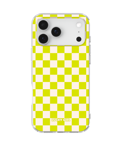Electric Lime Checkers II Clear Case Insert