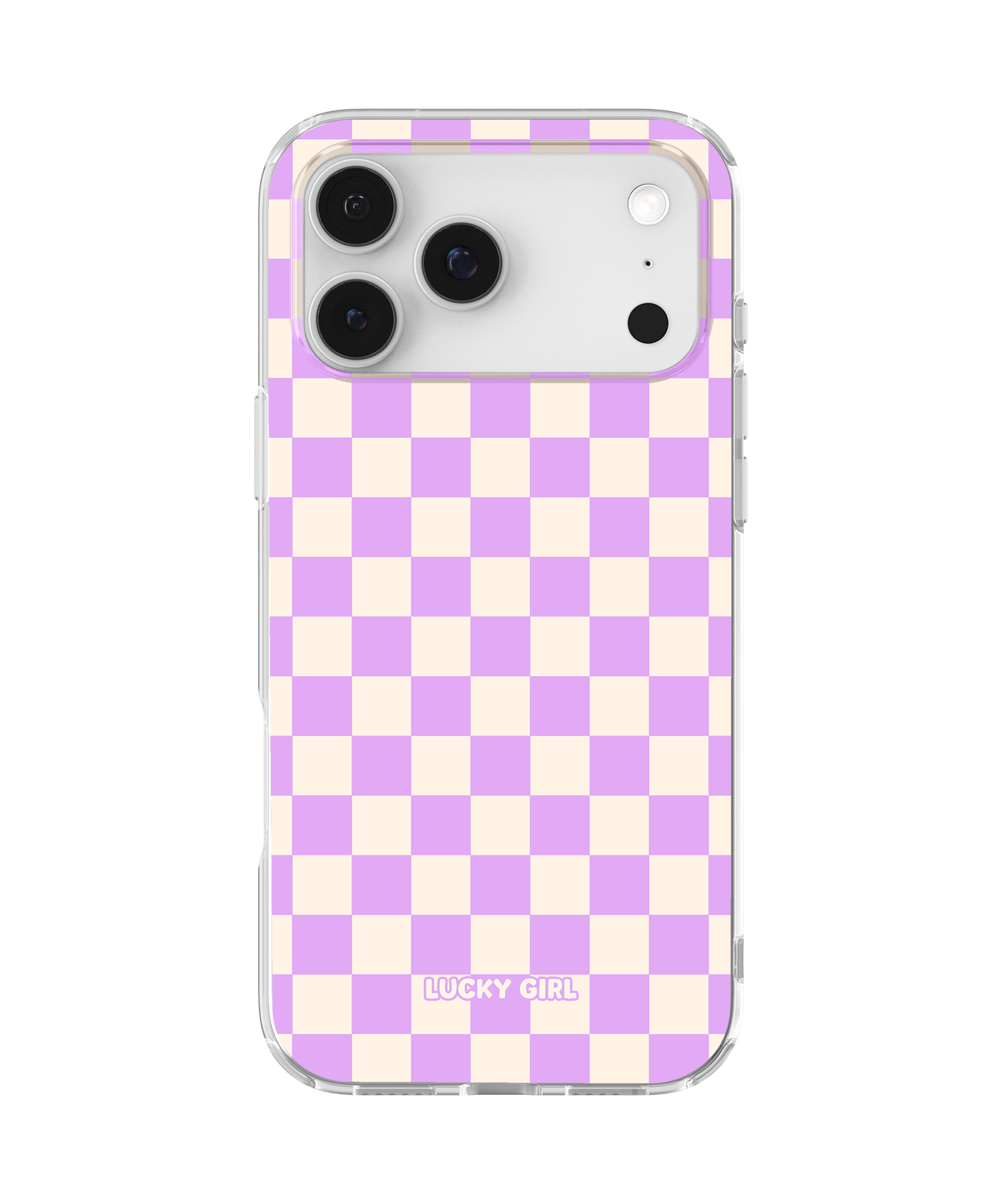 Lavender Checkers II Clear Case Insert