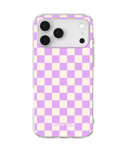 Lavender Checkers II Clear Case Insert