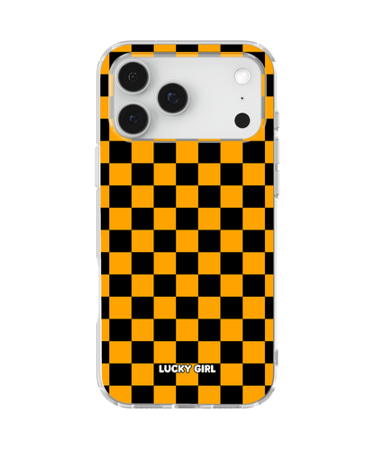 Creamsicle Checkers Clear Case Insert