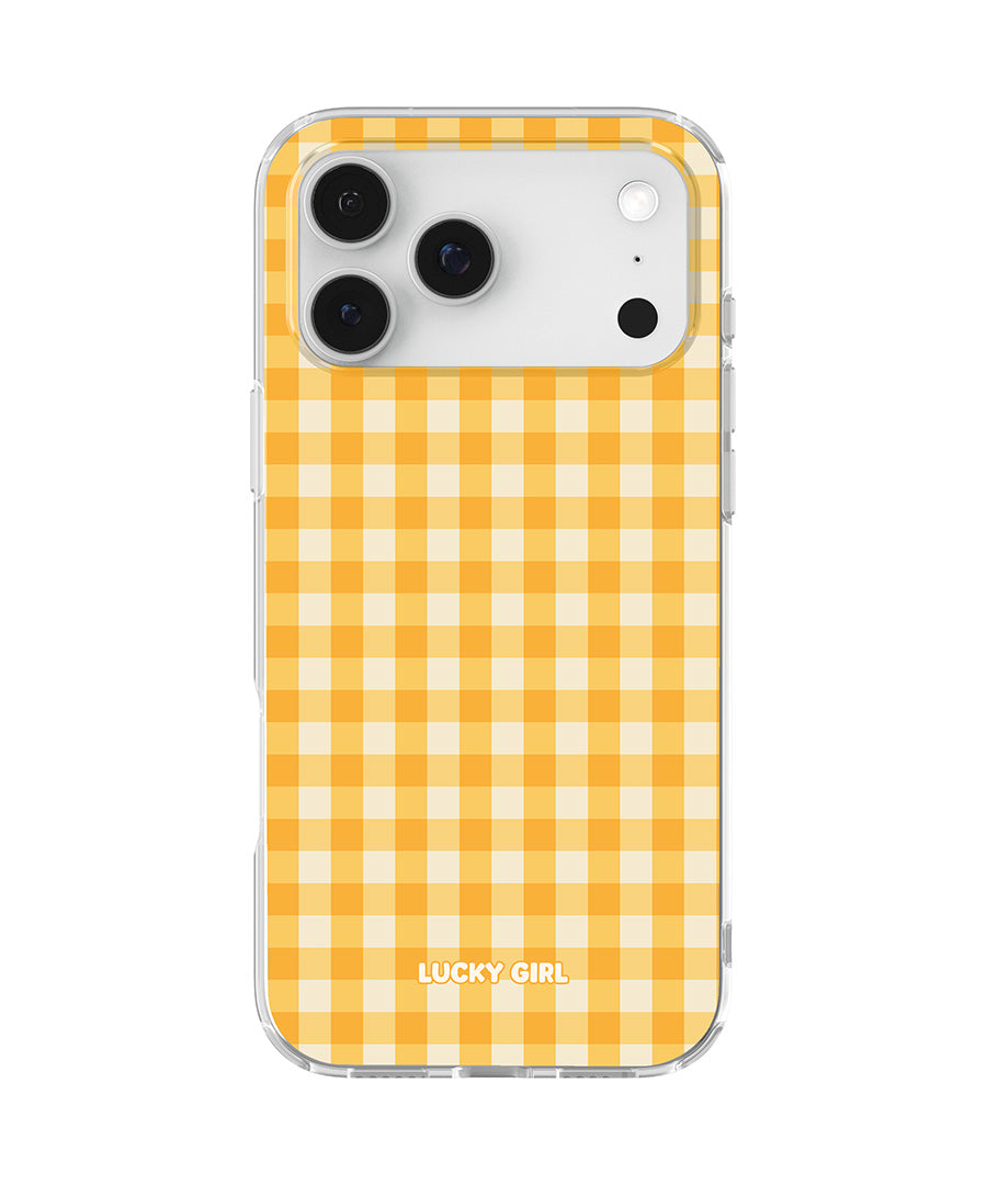 Sunshine Gingham Clear Case Insert