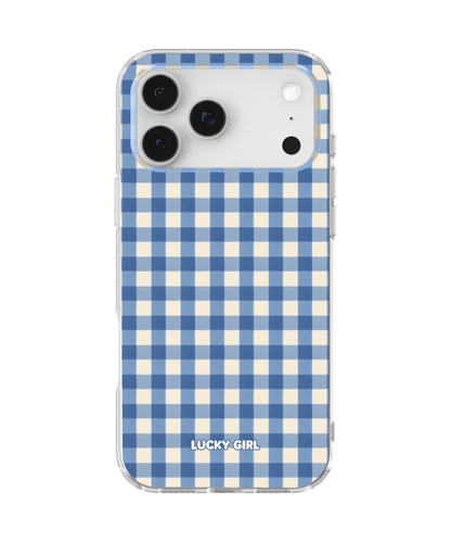 Blueberry Gingham Clear Case Insert