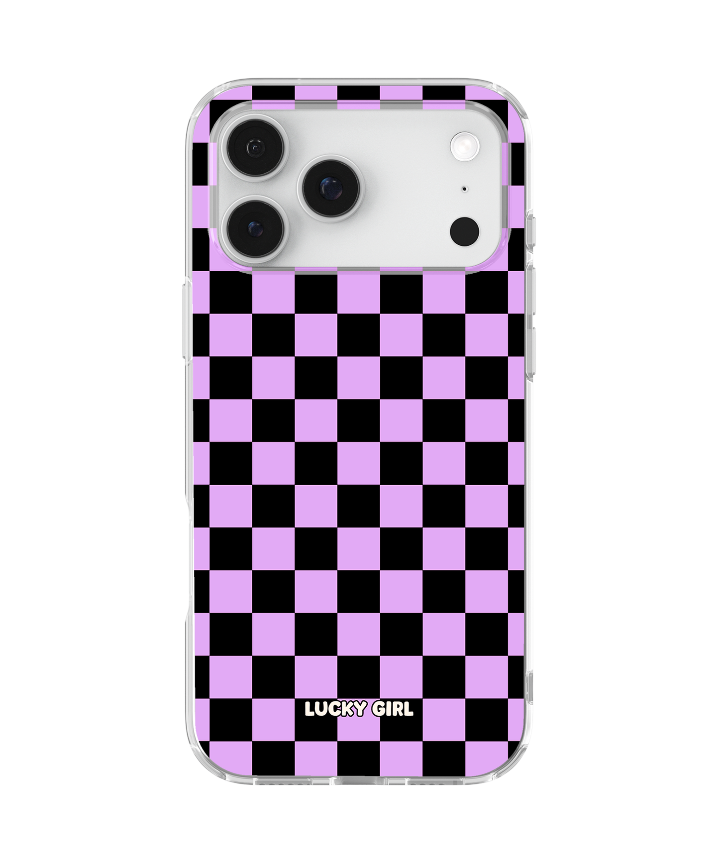 Lavender Checkers Clear Case Insert