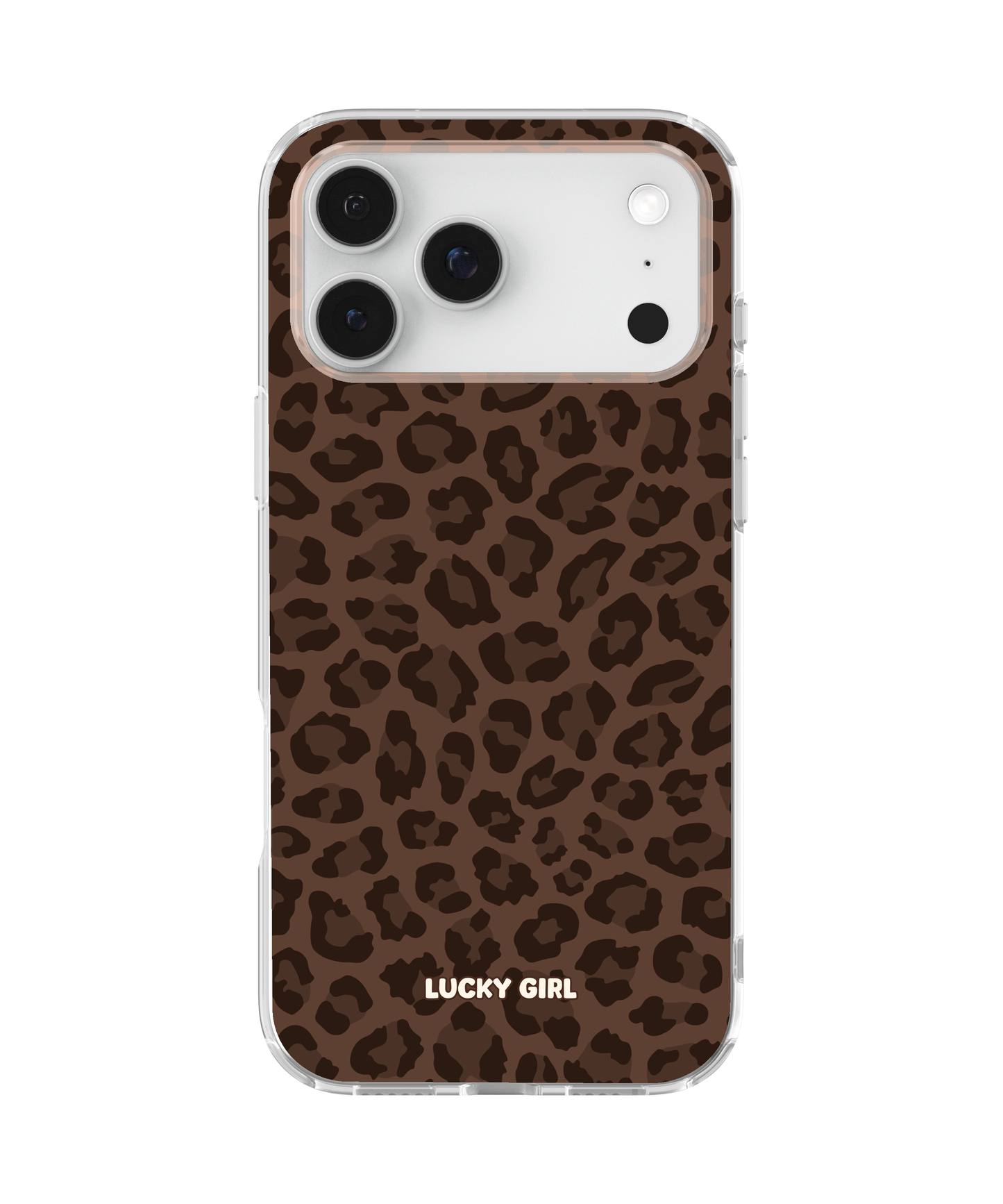 Espresso Leopard Clear Case Insert