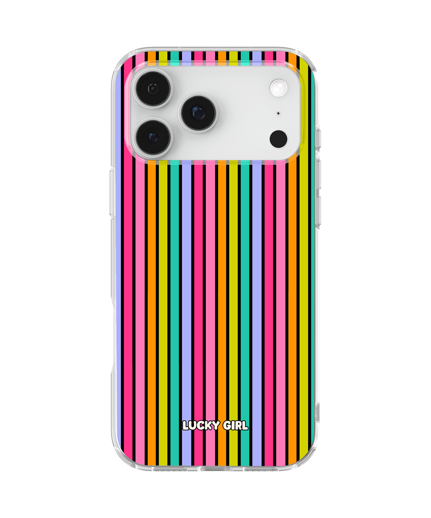 Rainbow Stripes Clear Case Insert