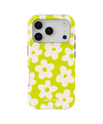Electric Lime Big Blooms Phone Case