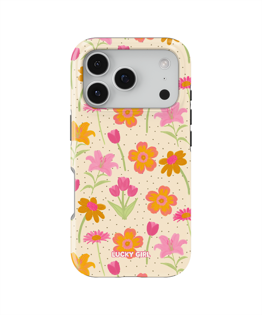 Polka Petals Phone Case