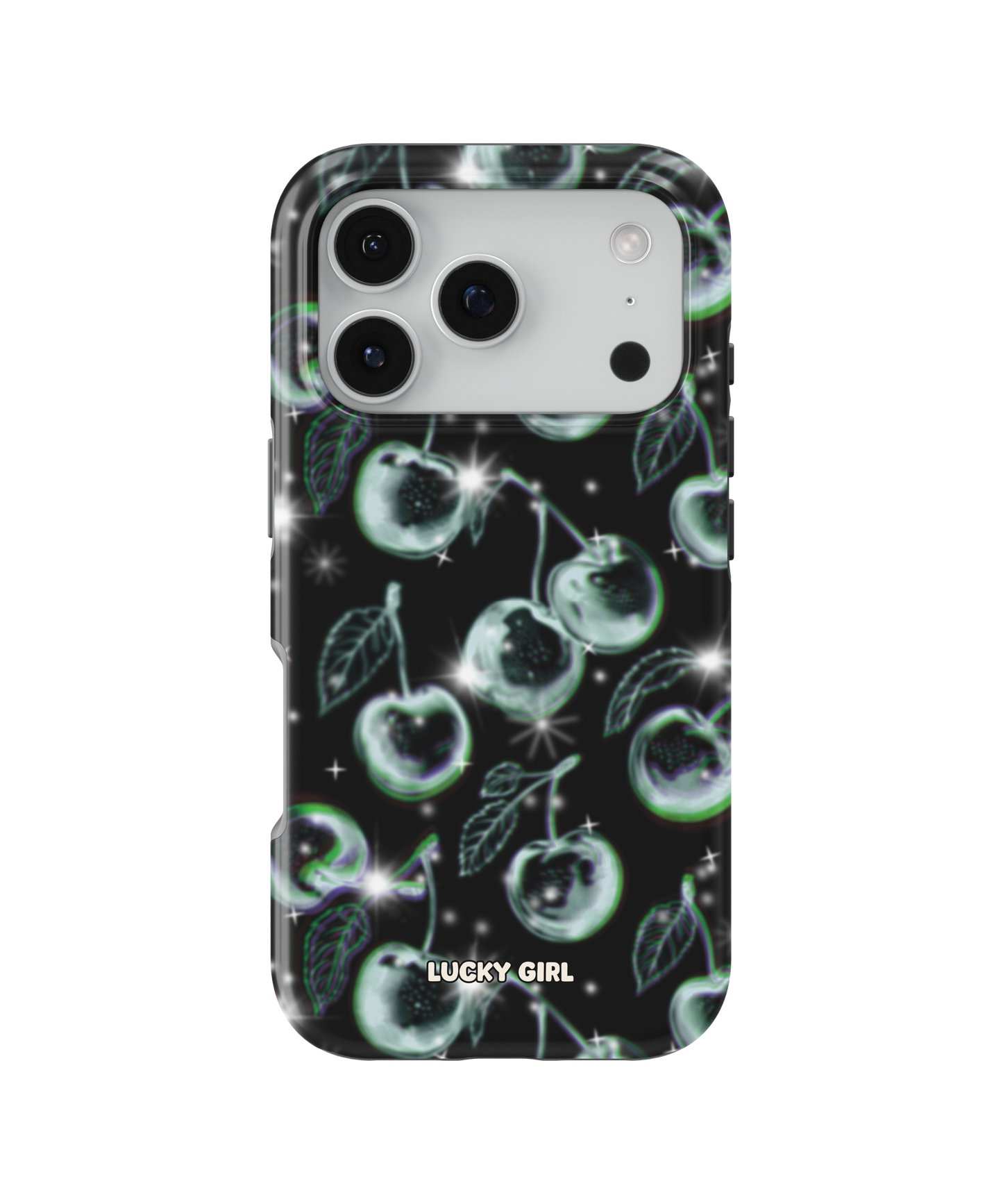 Chrome Cherries Phone Case