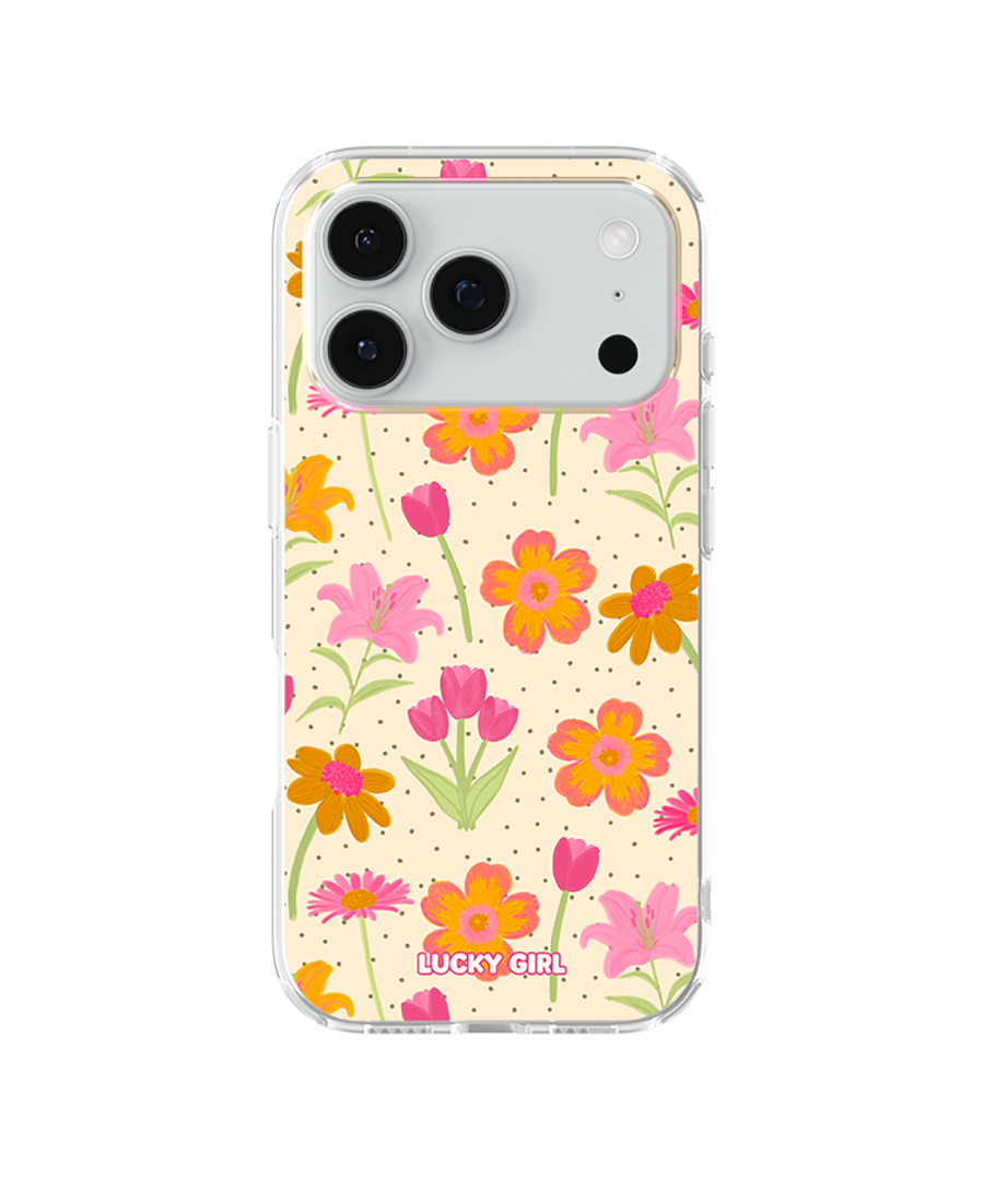 Polka Petals Clear Case Insert