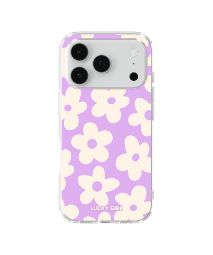 Lilac Big Blooms Clear Case Insert