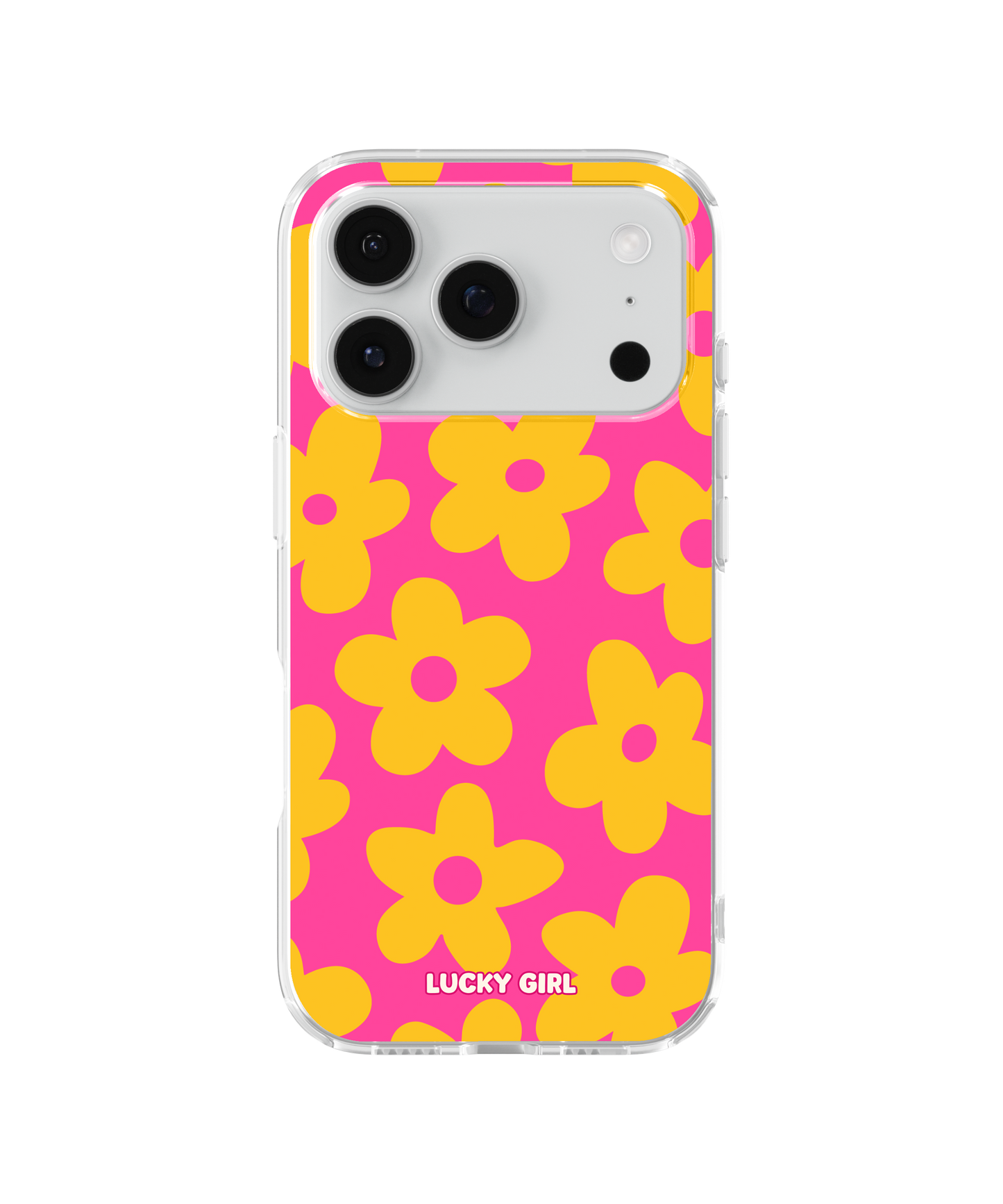 Pink Lemonade Big Blooms Clear Case Insert