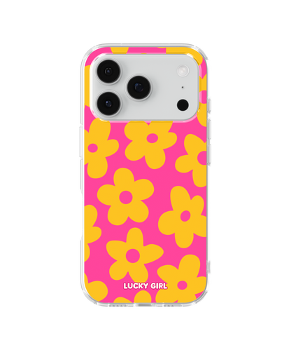 Pink Lemonade Big Blooms Clear Case Insert