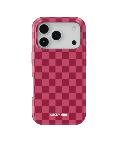 Black Cherry Checkers Phone Case