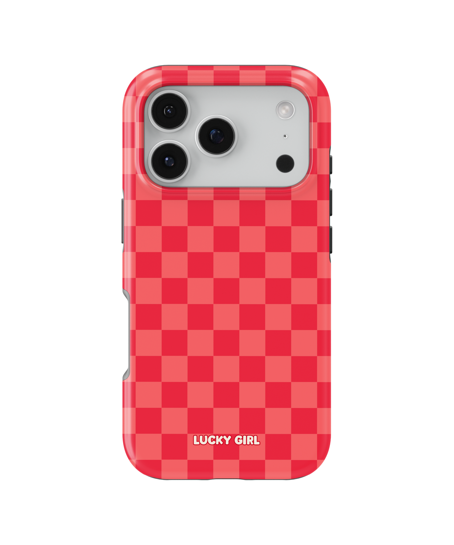 Vermillion Checkers Phone Case