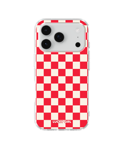 Vermillion Checkers II Clear Case Insert