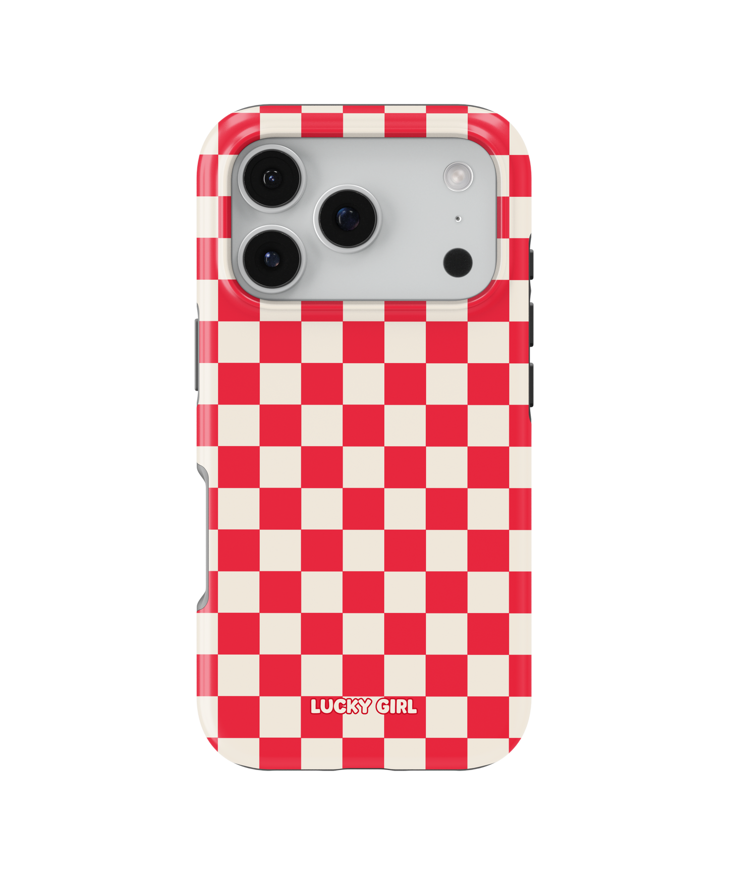 Vermillion Checkers II Phone Case