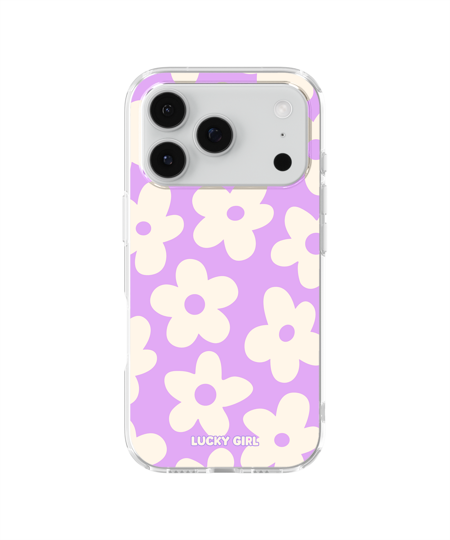 Lavender Big Blooms Clear Case Insert