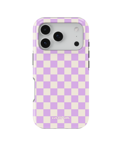 Lilac Checkers II Phone Case