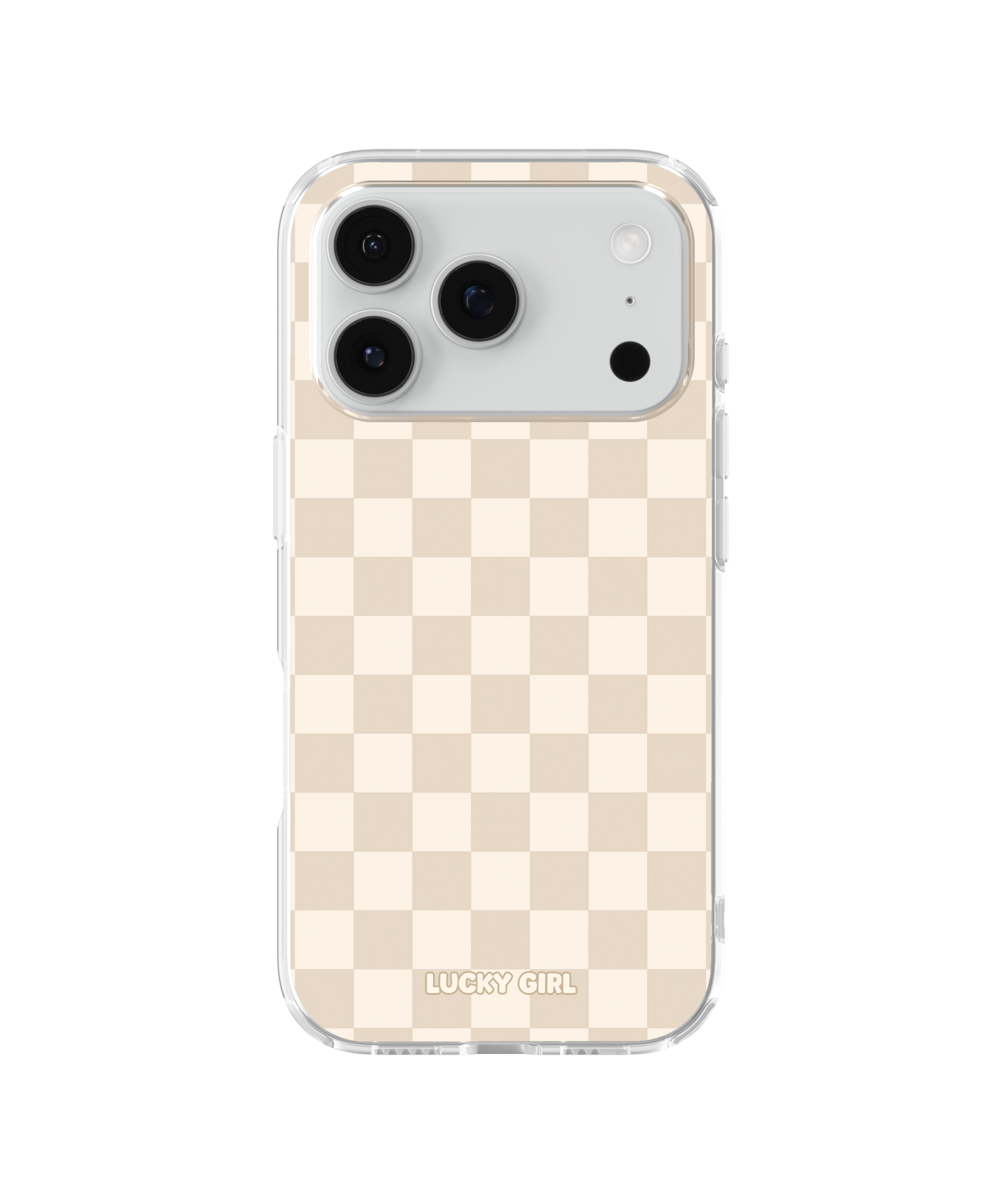 Vanilla Milkshake Checkers Clear Case Insert