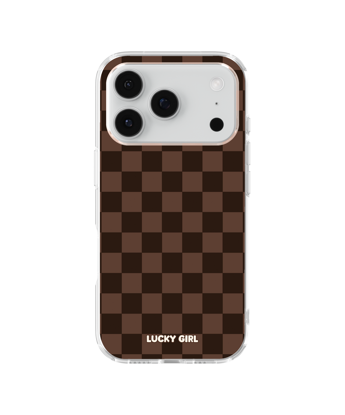 Espresso Checkers Clear Case Insert