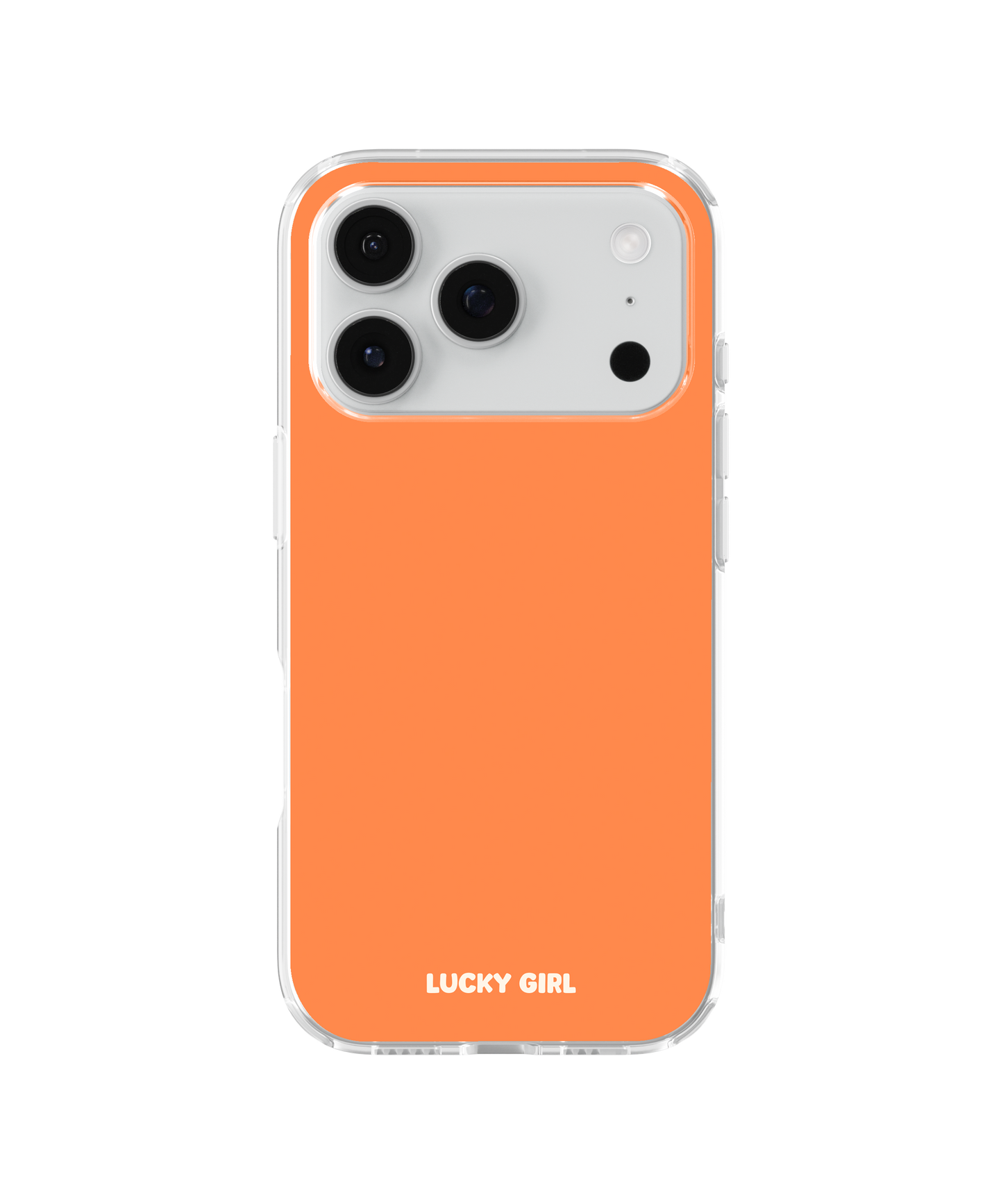 Tangerine Solids Clear Case Insert