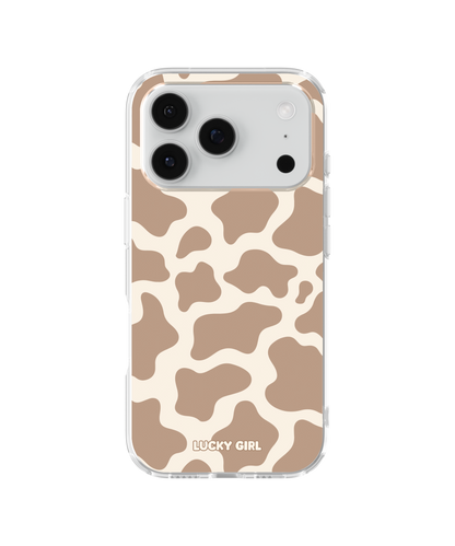 Chestnut Cow Print Clear Case Insert