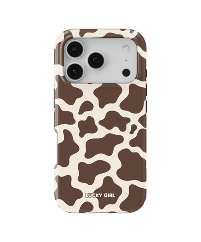 Espresso Cow Print Phone Case