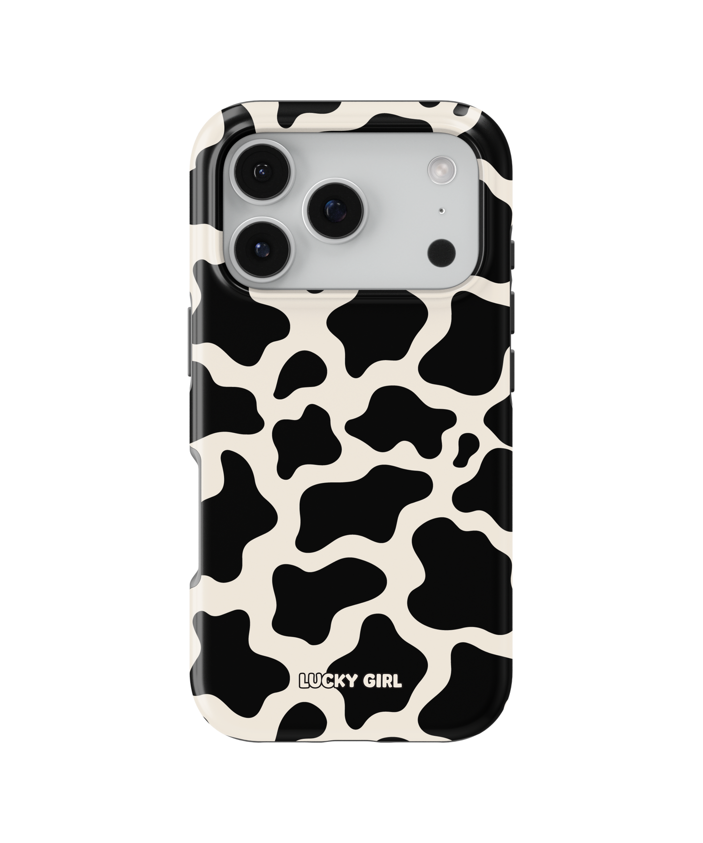 Onyx Cow Print Phone Case
