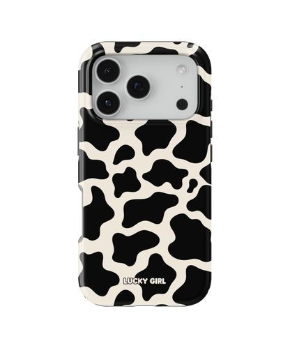 Onyx Cow Print Phone Case