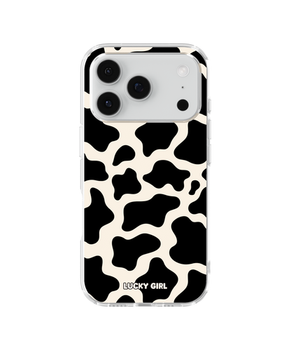 Onyx Cow Print Clear Case Insert