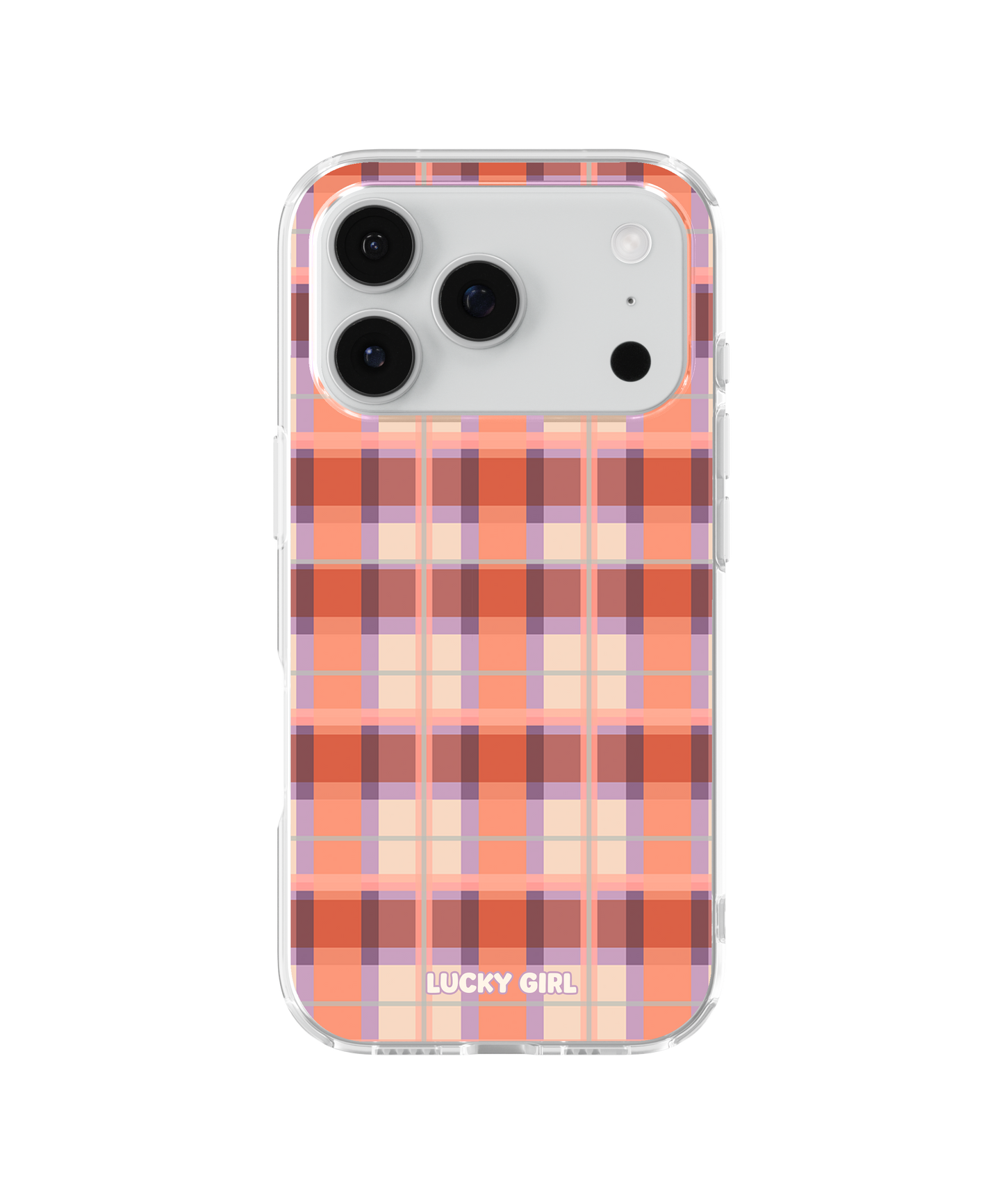 Jelly Bean Plaid Clear Case Insert