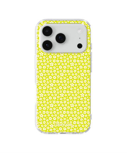 Electric Lime Little Blooms Clear Case Insert