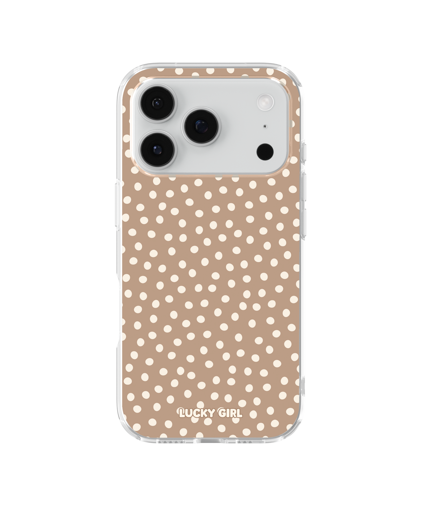 Chestnut Dots Clear Case Insert