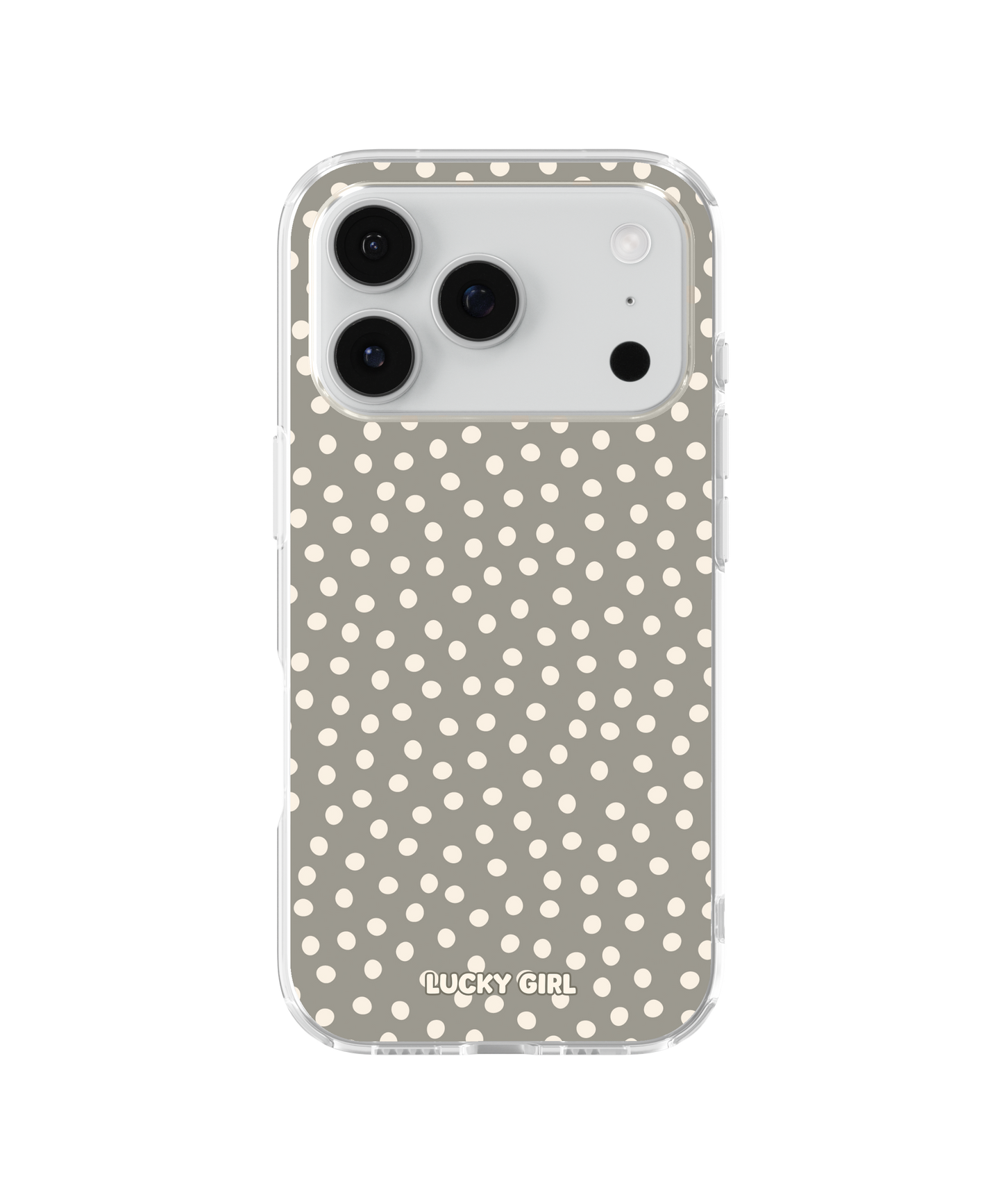 River Rock Dots Clear Case Insert