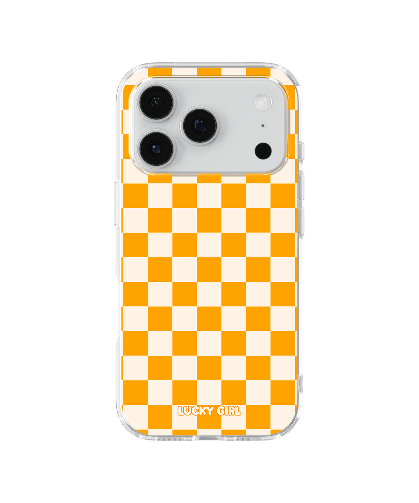 Creamsicle Checkers II Clear Case Insert