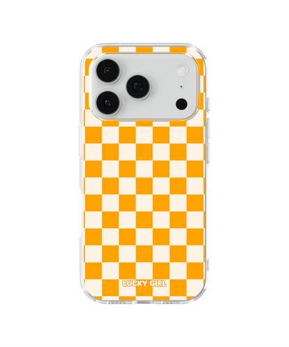 Creamsicle Checkers II Clear Case Insert