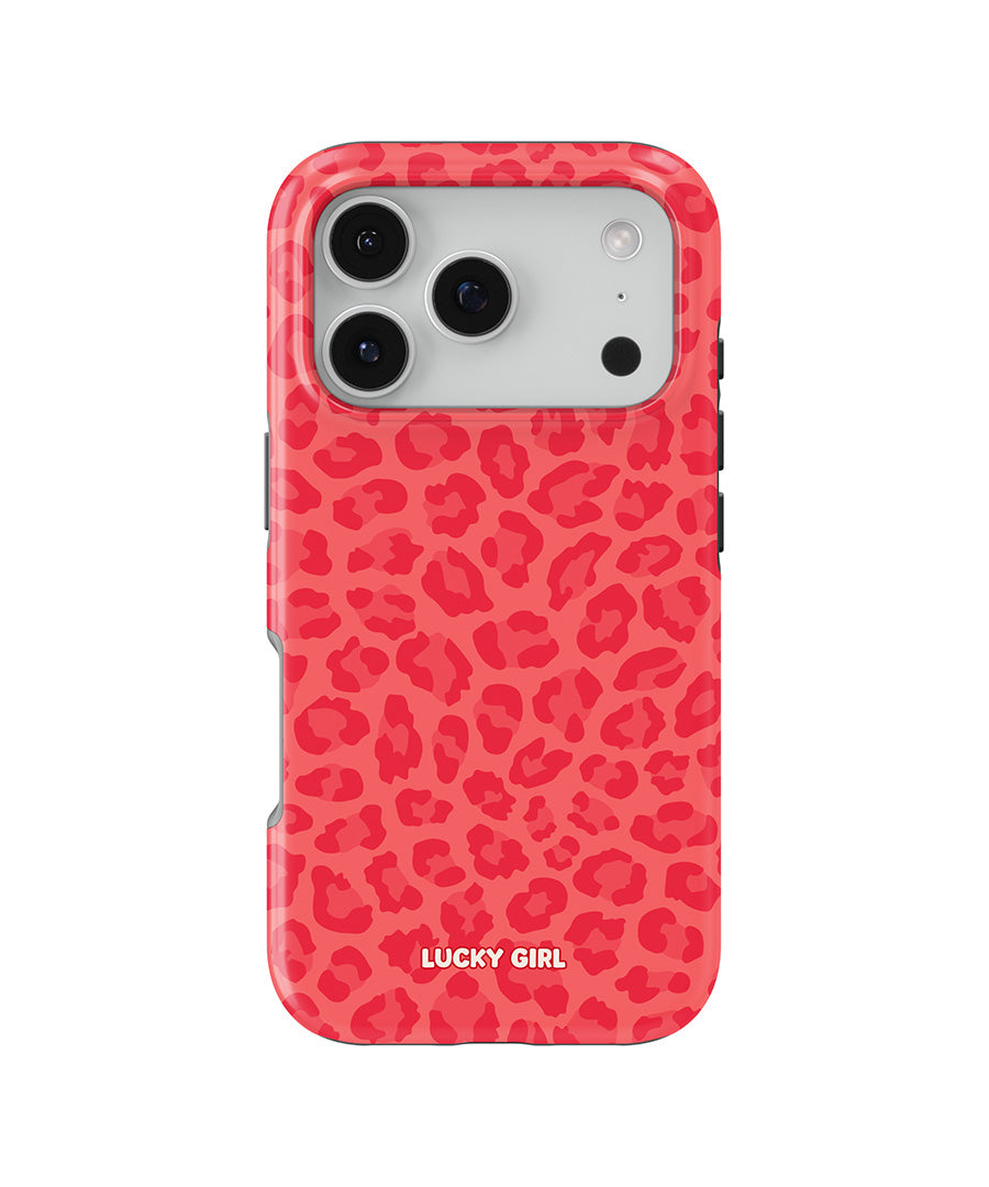 Vermillion Leopard Phone Case