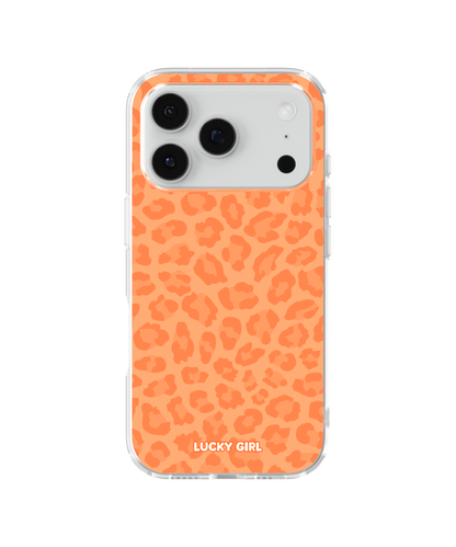 Tangerine Leopard Clear Case Insert