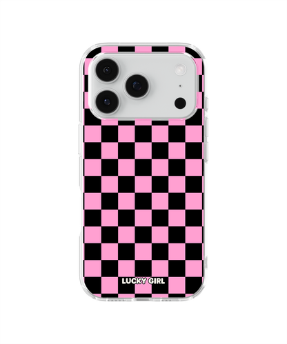 Bubblegum Checkers Clear Case Insert